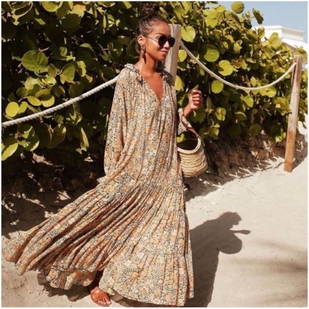 Free People “Feeling Groovy” Floral Maxi Dress - Picture 2 of 14